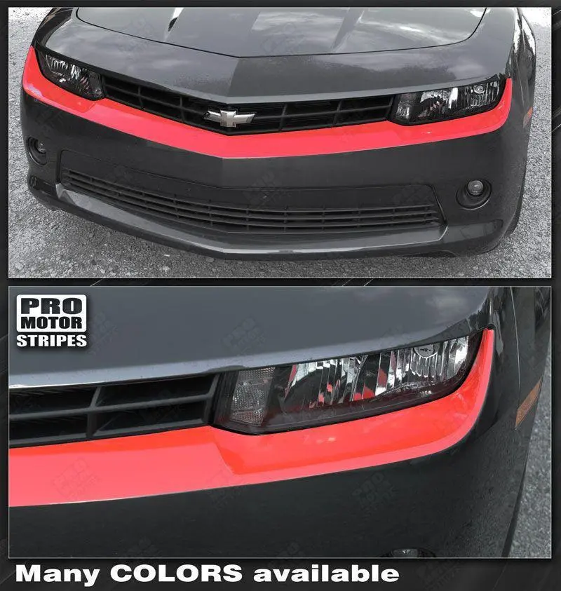 Chevrolet Camaro 2014-2015 Front Fascia Blackout/Highlight Stripe 1