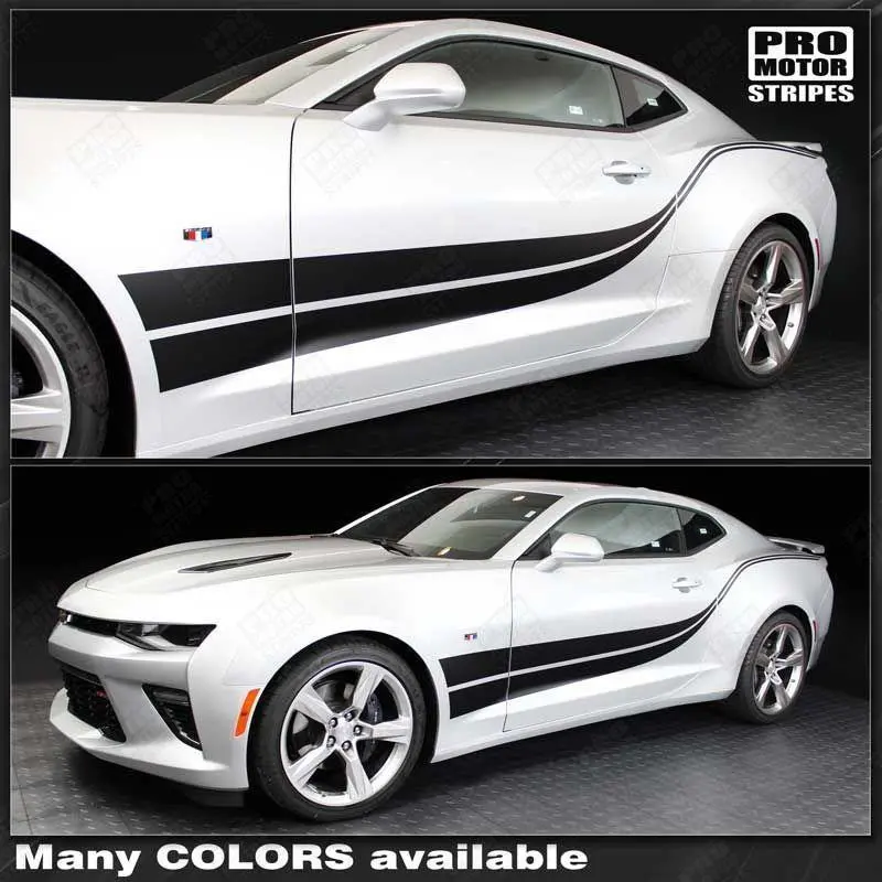 Chevrolet Camaro 2010-2024 Double Wave Side Accent Stripes 1
