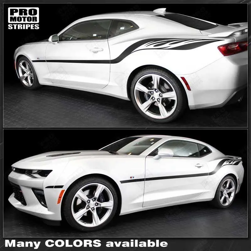Chevrolet Camaro 2010-2024 Fire Wings Style Side Stripes 1