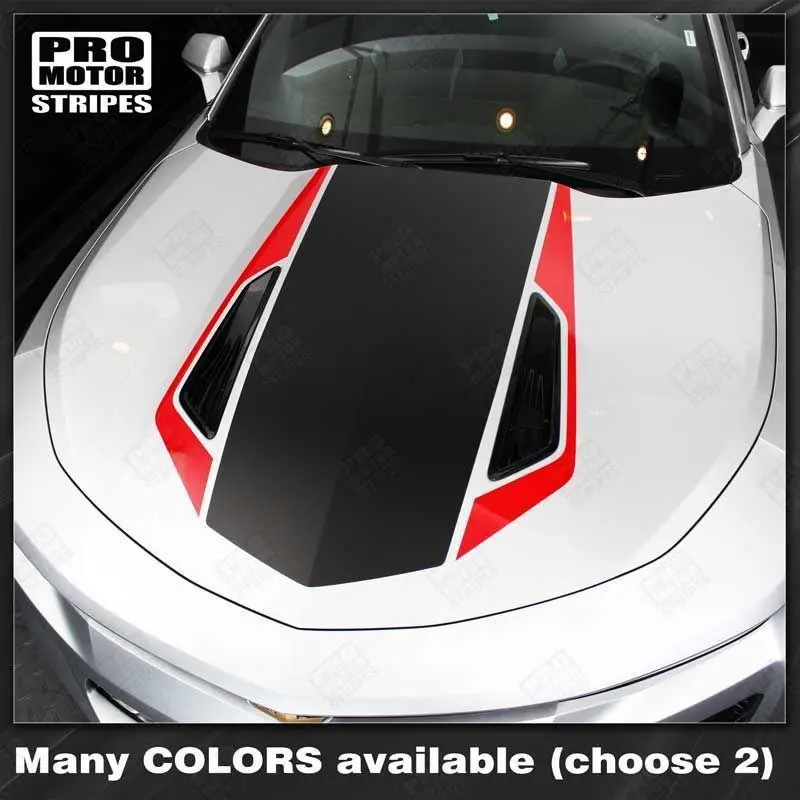 Chevrolet Camaro 2016-2018 (Ss) Front And Rear 2-Tone Stripes 1