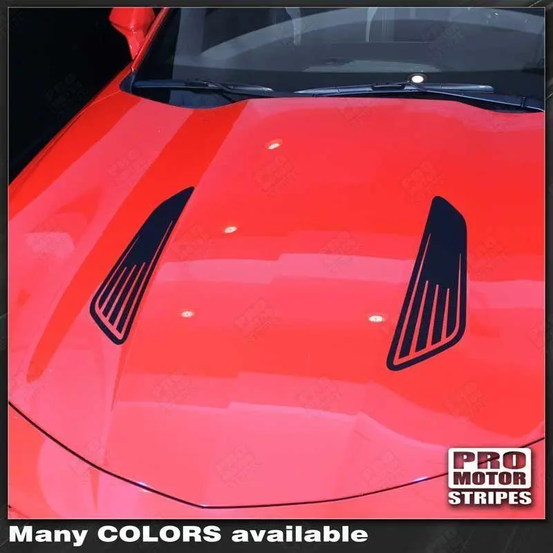 Chevrolet Camaro 2010-2024 Hood Louvers Imitation Accent Decals 1