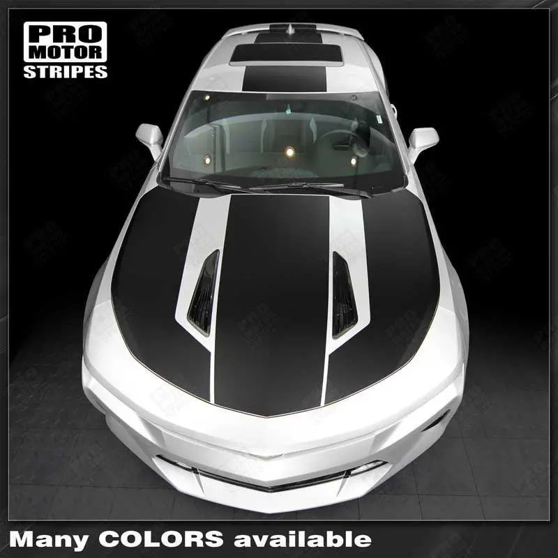 Chevrolet Camaro 2016-2024 Over The Top Stripes Hood, Roof & Rear 1