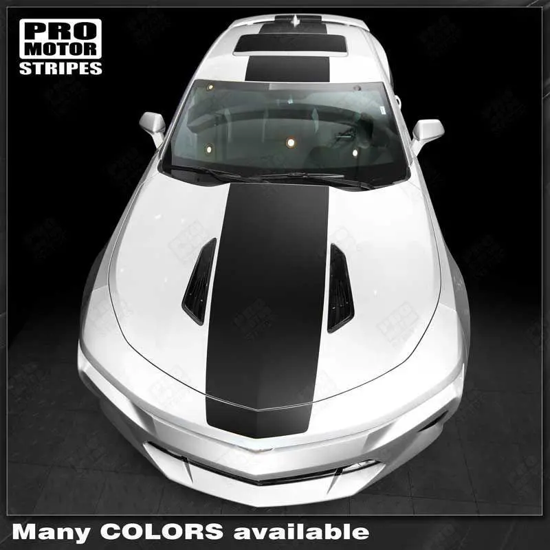 Chevrolet Camaro 2016-2024 Over The Top Stripes Hood, Roof & Rear 1