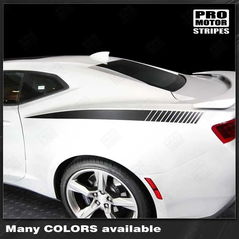 Chevrolet Camaro 2010-2024 Rear Quarter Side Accent Decal Stripes 1