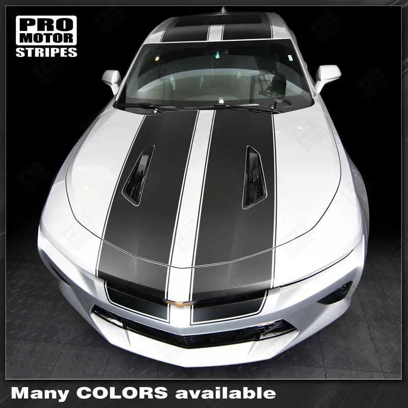 Chevrolet Camaro 2016-2018 -Ss- Top Double Stripes W/ Pinstripes 1
