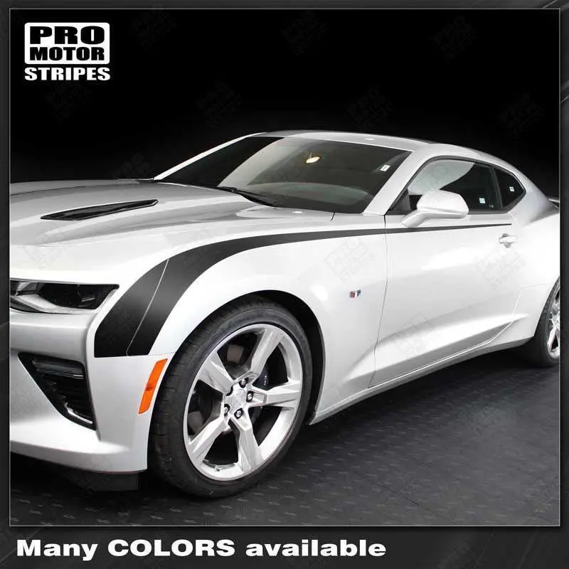 Chevrolet Camaro 2016-2024 Throwback Hockey Side Accent Stripes 1