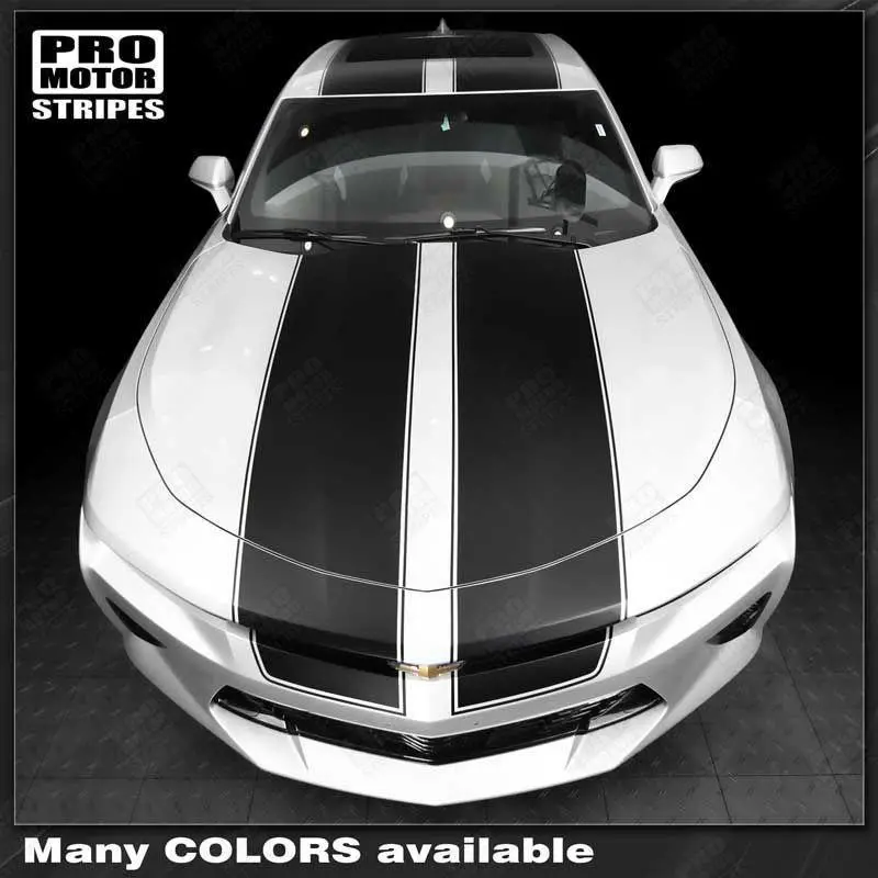 Chevrolet Camaro 2016-2018 Top Double Stripes With Pinstripes 1