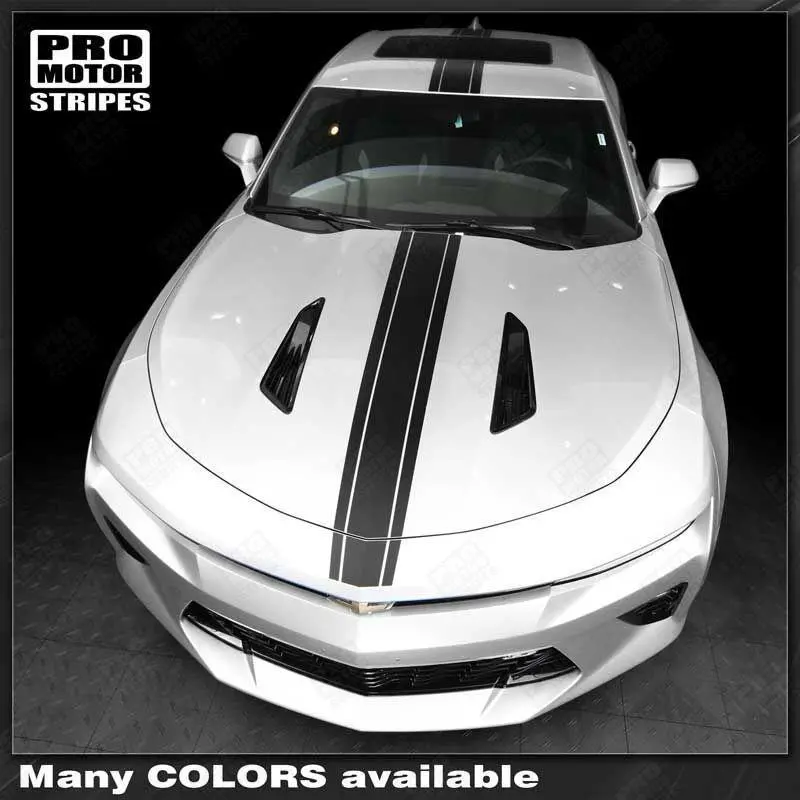 Chevrolet Camaro 2010-2024 Top Narrow Center Accent Stripes Decal 1