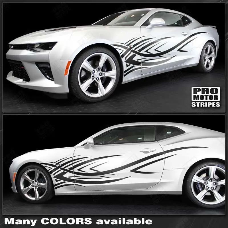 Chevrolet Camaro 2010-2024 Tribal Style Side Stripes 1