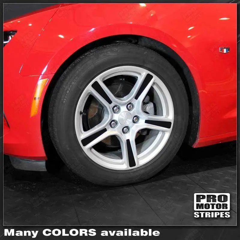 Chevrolet Camaro 2016-2024 Wheel Spokes Decals For 18" Stock Rims 1