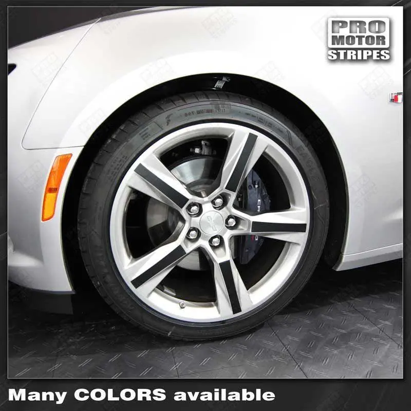 Chevrolet Camaro 2016-2024 Wheel Spokes Decals For 20" Stock Rims 1