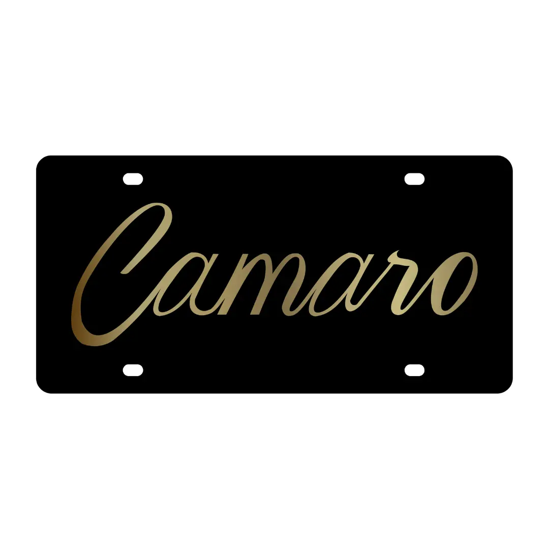 Chevrolet Camaro Acrylic License Plate 1