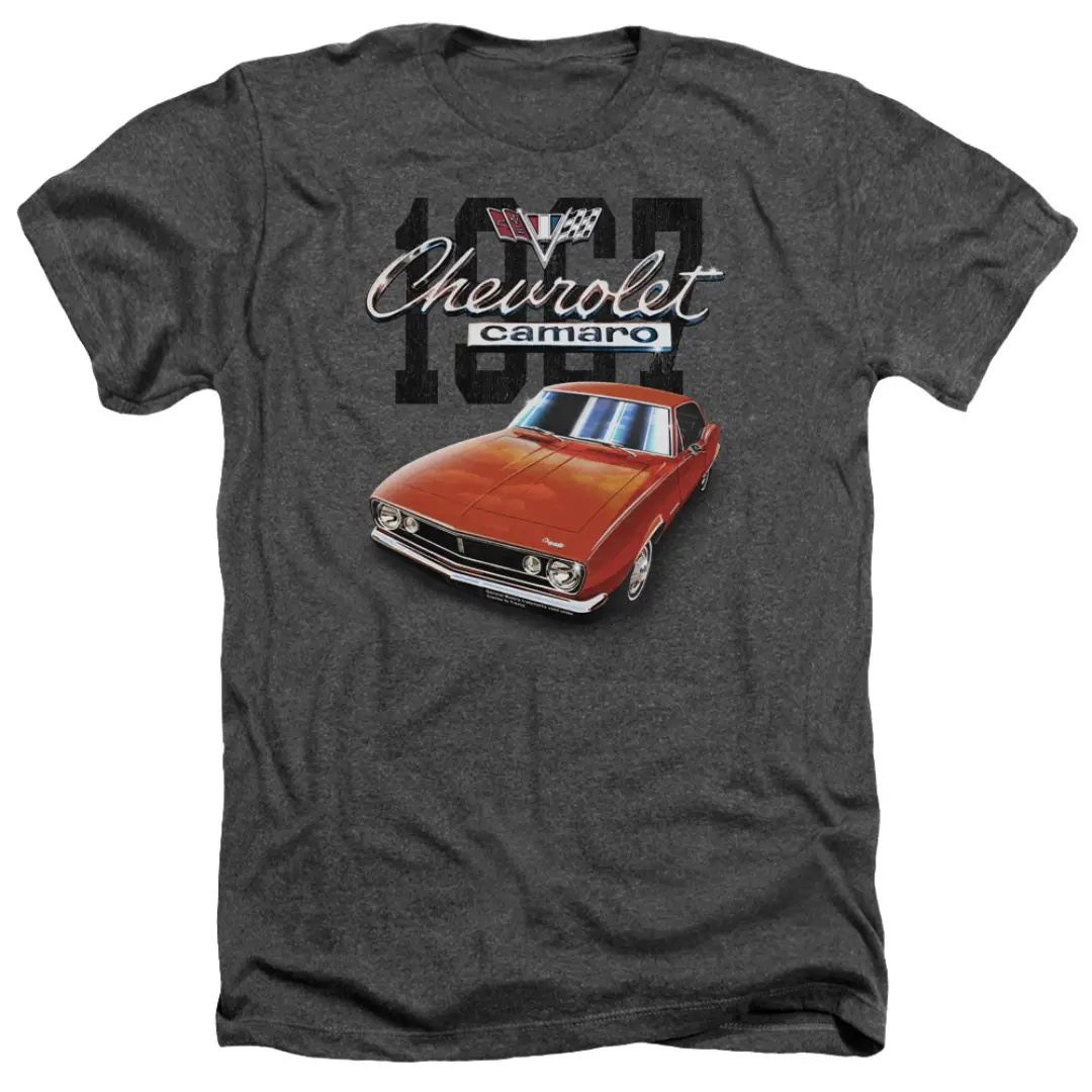 Chevrolet 1967 Camaro Classic Adult Regular Fit Heather Short Sleeve 1