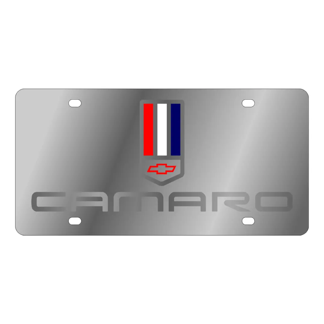 Chevrolet Camaro Stainless Steel License Plate 1