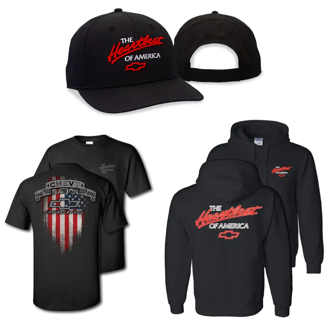 Chevrolet Heartbeat Of America Hoodie, Tee, And Hat Bundle 1