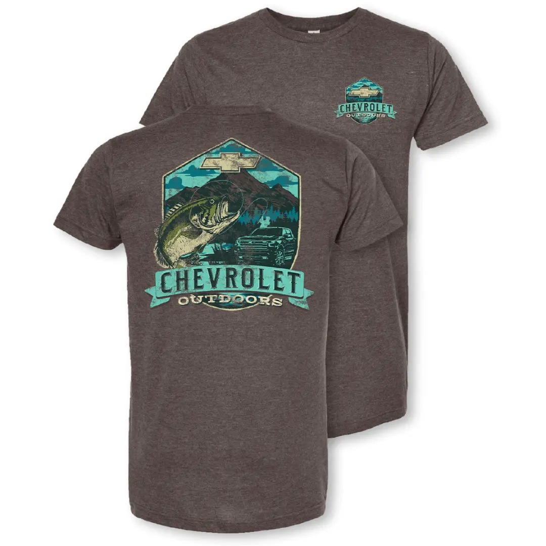 Chevrolet Outdoors Heather Brown T-Shirt 1
