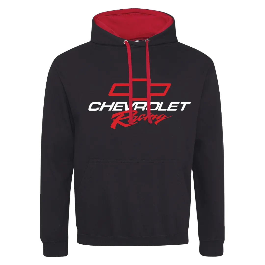 Chevy Racing Black And Red Hoodie Sweatshirt 1