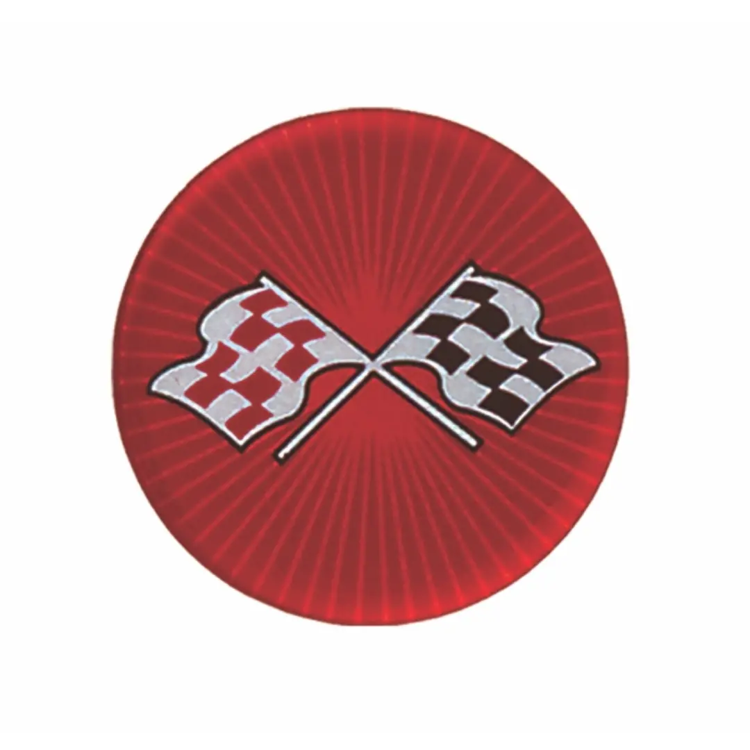 Chevrolet Red Cross Flag Emblem Decal - Size 44Mm (1.75") - 4 Piece Set 1
