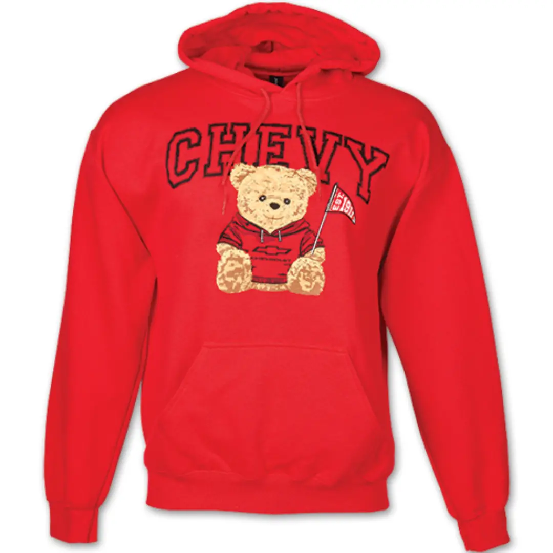 Chevy Teddy Bear Hooded Sweatshirt 1