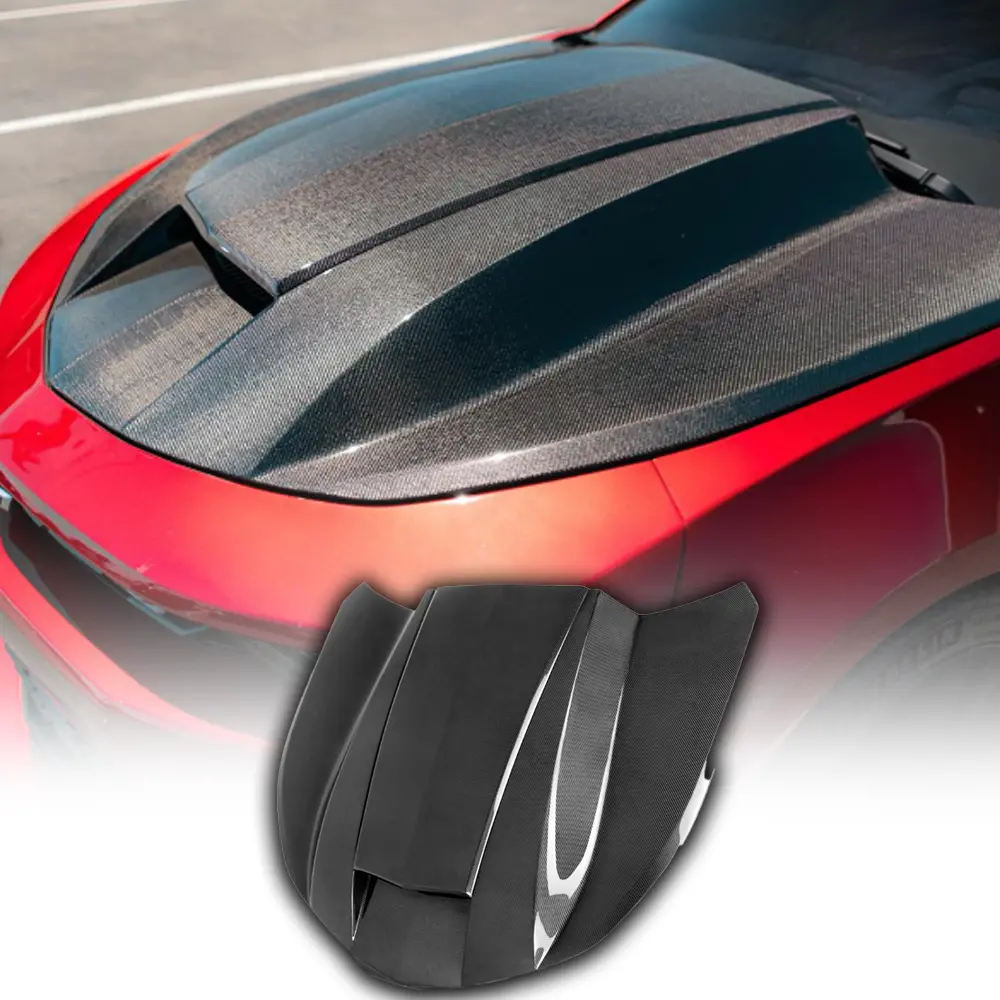 2016-2024 Chevy Camaro Type-Copo Double Sided Carbon Fiber Hood 1