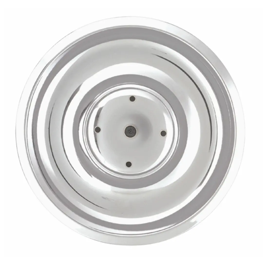 1968-1974 Chevrolet Camaro Style Chrome Plated Stainless Steel Rally Wheel Center Flat Base - 4 Piece Set 1