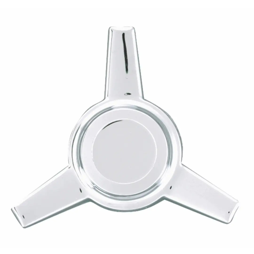 1968-1974 Chevrolet Camaro Chrome Plated Zinc 3 Bar Straight Spinner (Set Of 4) 1