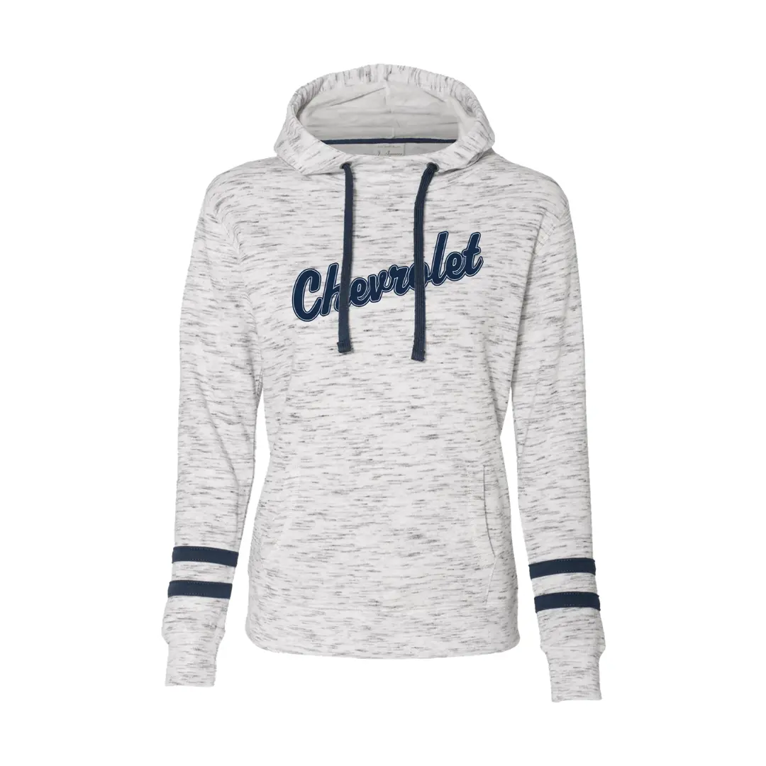 Ladies Chevrolet Heather Grey Hooded Sweatshirt 1