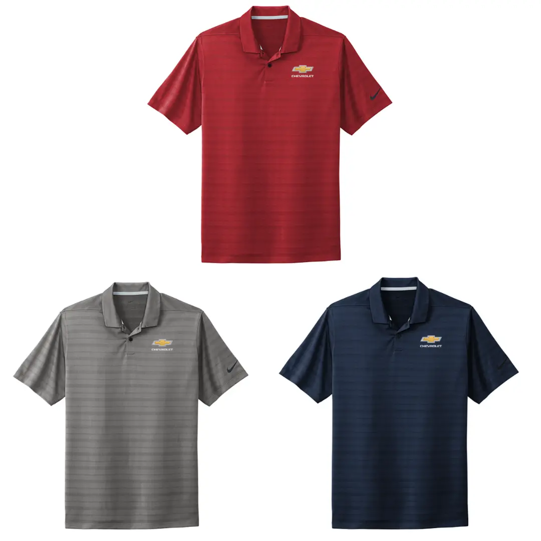Chevrolet Gold Bowtie Nike Vapor Jacquard Polo 1