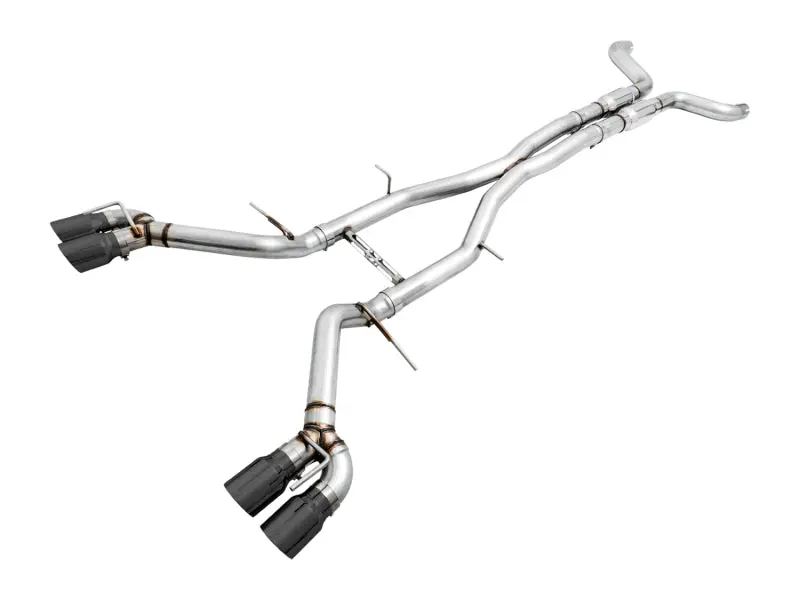 Awe Tuning 2016-2024 Chevrolet Camaro 6Th Gen Ss Resonated Cat-Back Exhaust -Track Edition (Quad Diamond Black Tips) 1