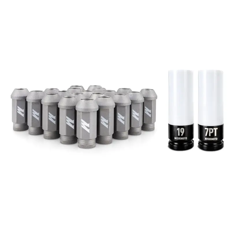 Mishimoto 2010-2024 Chevrolet Camaro 5Th-6Th Gen Steel Locking Lug Nuts M14x1.5 20Pc Set Silver 1