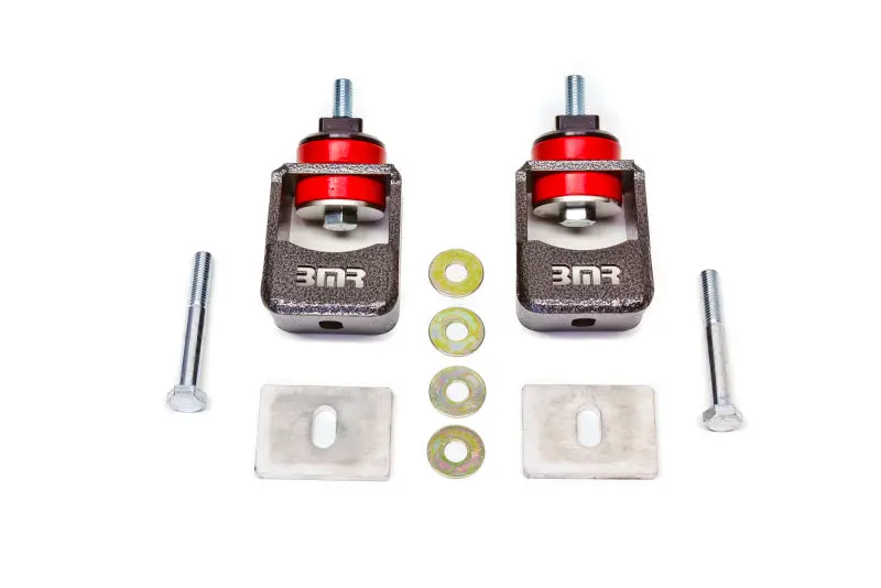 Bmr Suspension 2010-2015 Chevrolet 5Th Gen Camaro Bmr Motor Mount Kit (Polyurethane) Black Hammertone (Spacers Not Included) 1