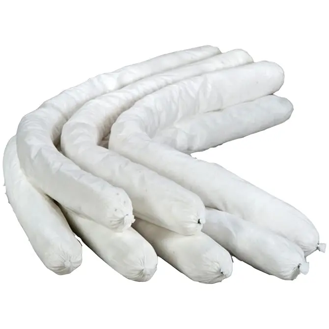 Oil Only Absorbent Socks – 3" Diameter X 4' Length – High-Capacity Sorbent Flake Socks For Oil, Diesel, Fuel & Hydrocarbon Spill Cleanup – Water-Repellent, Oil-Absorbing Socks For Industrial & Automotive Use 1