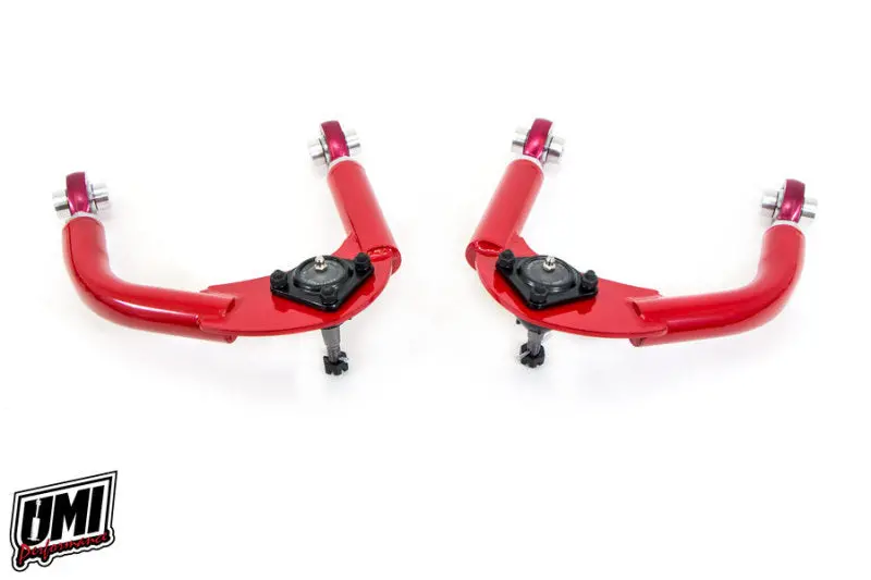 Umi Performance 1982-2002 Chevrolet Camaro 3Rd-4Th Gen Gm F-Body Upper A-Arm Adj. Drag Crmo Red 1