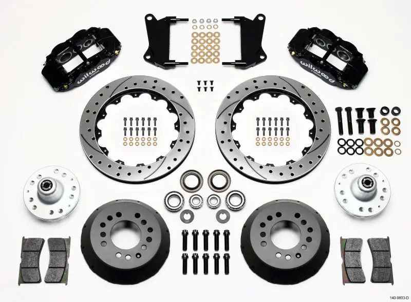 Wilwood 1967-1969 Chevrolet Camaro 1St Gen Narrow Superlite 6R Front Hub Kit 12.88In Drilled 1