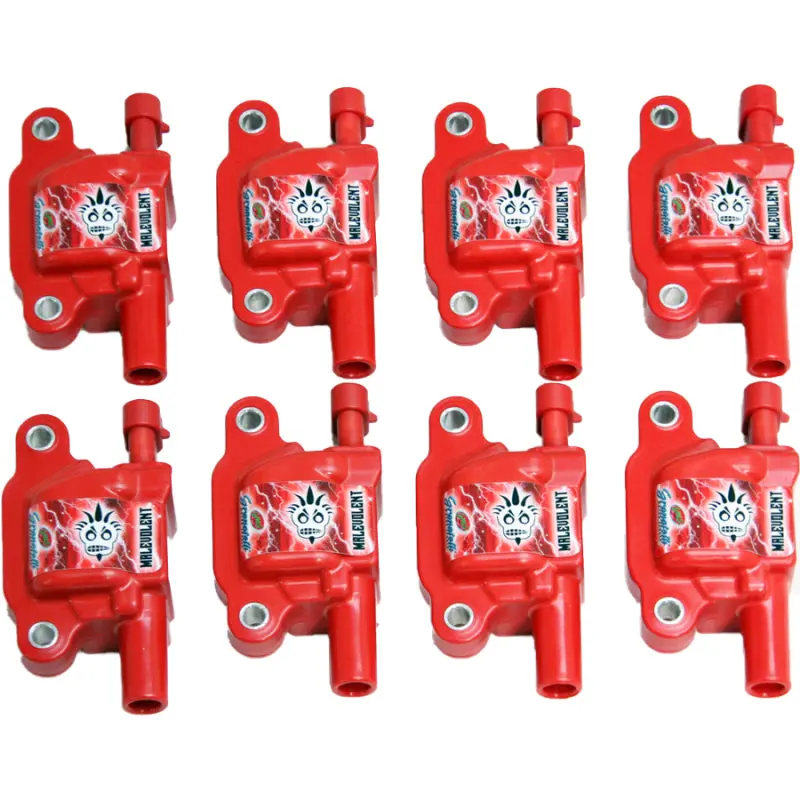 Granatelli Motor Sports 2010-2018 Chevrolet Camaro 5Th-6Th Gen Granatelli Gm Ls Ls1 Ls2 Ls3 Ls4 Ls5 Ls6 Ls7 Ls9 Lsa Malevolent Coil Packs Red (Set Of 8) 1