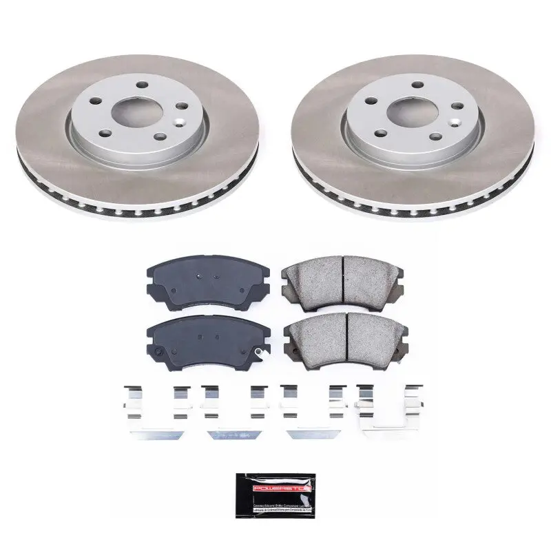 Powerstop 2010-2015 Chevrolet Camaro 5Th Gen Power Stop Saab 9-5 Front Semi-Coated Rotor Kit 1
