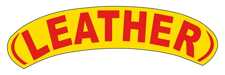 Arched Slogan Window Stickers - Red And Yellow Car Dealer Windshield Stickers - Durable, Weatherproof Vinyl With Easy On/Off Adhesive - Back Slit For Seamless Installation - 14" × 2-3/4" 13
