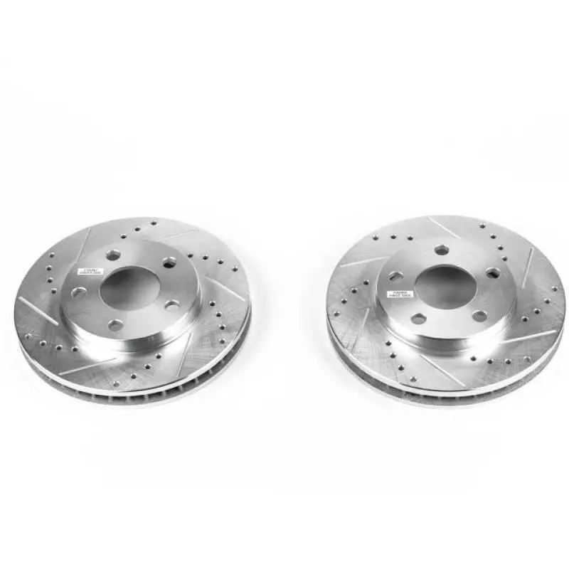 Powerstop 1993-1997 Chevrolet Camaro 4Th Gen Power Stop Front Evolution Drilled & Slotted Rotors Pair 1