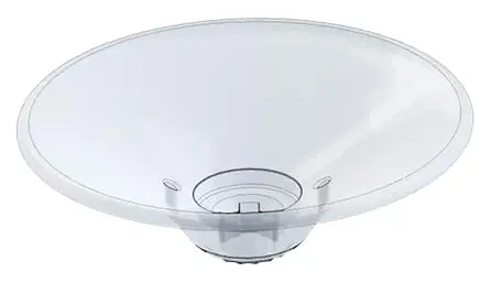 High-Quality Crystal Clear Replacement Upper Cup For Balloon Adapter Stem - Durable Uv-Rated Plastic - Large 3.5" Diameter - Ideal For Professional Balloon Inflation 1