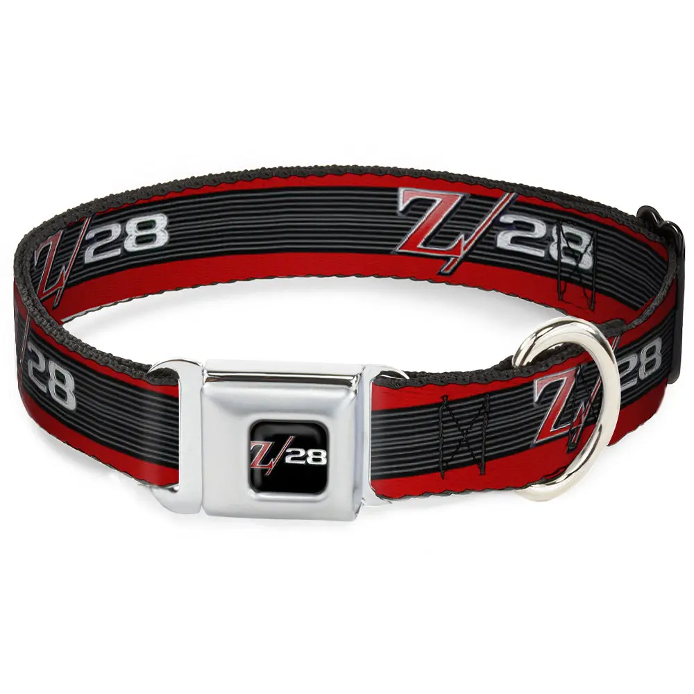 1969 Camaro Z/28 Emblem Black & Red Seatbelt Buckle Collar 1