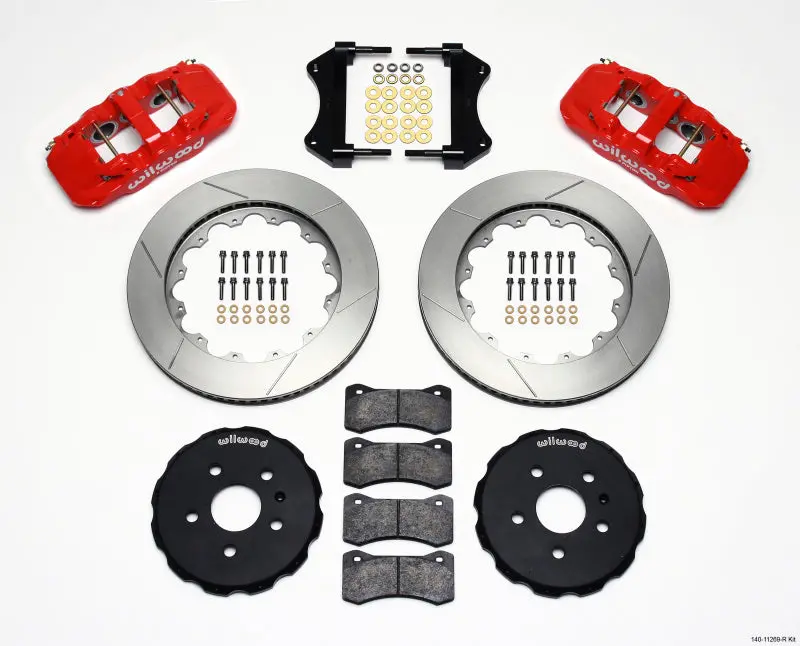 Wilwood 2010-2015 Chevrolet Camaro 5Th Gen Aero6 Front Hat Kit 14.25 Red 1