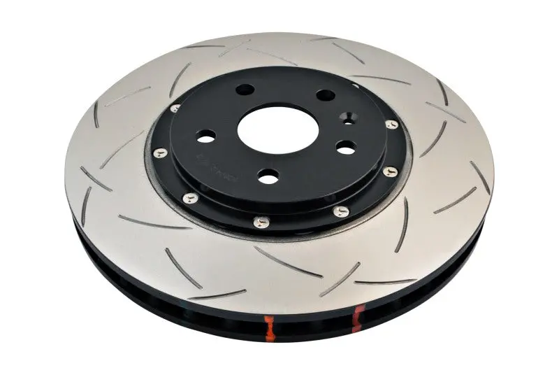 Dba 2010-2015 Chevrolet Camaro 5Th Gen + V8 Ss Front Slotted 5000 Series 2 Piece Rotor Assembled W Black Hat 1