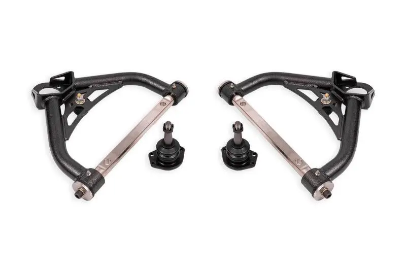 Bmr Suspension 1970-1981 Chevrolet 2Nd Gen Camaro Bmr Non-Adj. Upper A-Arms W 0.5In Tall Ball Joint (Delrin) -Black Hammertone 1