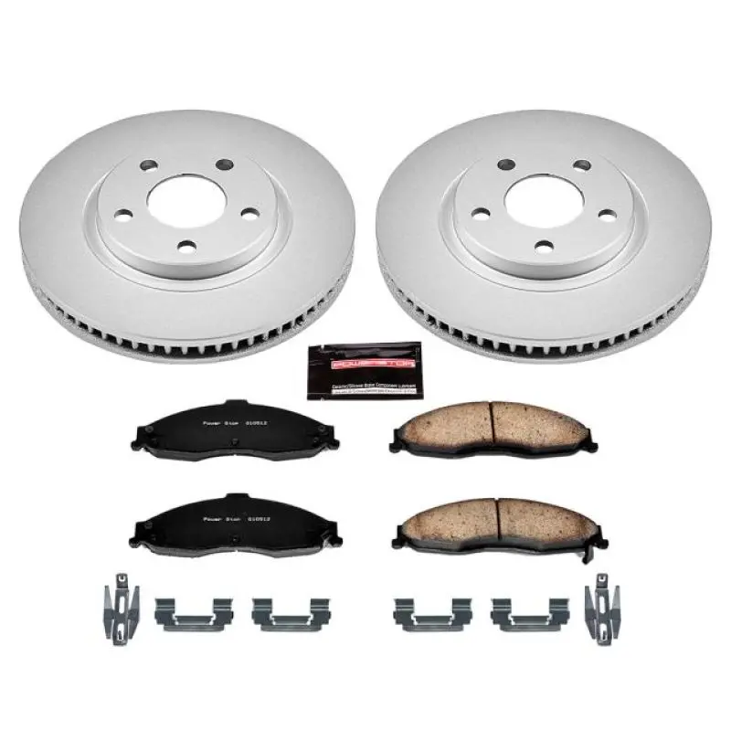 Powerstop 1998-2002 Chevrolet Camaro 4Th Gen Power Stop Front Z17 Evolution Geomet Coated Brake Kit 1