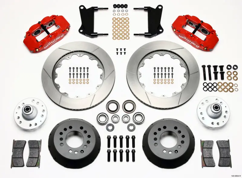 Wilwood 1967-1969 Chevrolet Camaro 1St Gen Narrow Superlite 6R Front Hub Kit 14.00In Red 1