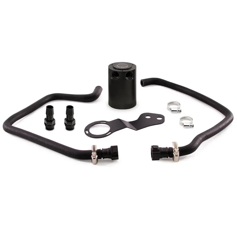 Mishimoto 2016-2024 Chevrolet Camaro 6Th Gen + Ss Baffled Oil Catch Can Kit Black 1
