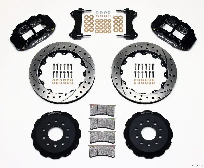 Wilwood 1993-2002 Chevrolet Camaro 4Th Gen Narrow Superlite 6R Front Hat Kit 13.06In Drilled 1