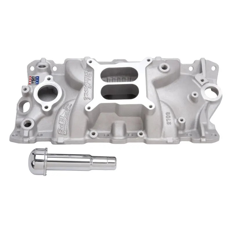 Edelbrock 1980-1986 Chevrolet Camaro 2Nd-3Rd Gen Intake Manifold Performer Eps W Oil Fill Tube And Breather For Small-Block 1