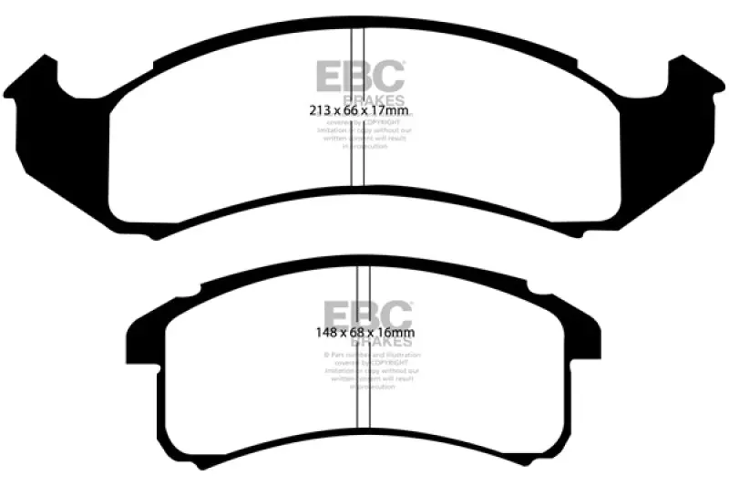 Ebc 1994-1997 Chevrolet Camaro 4Th Gen Le Sabre (Fwd) 3.8 Ultimax2 Front Brake Pads 1