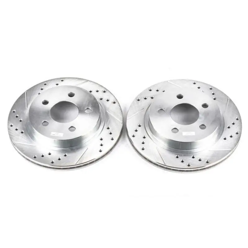 Powerstop 1993-1997 Chevrolet Camaro 4Th Gen Power Stop Rear Evolution Drilled & Slotted Rotors Pair 1